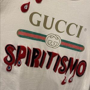 Gucci Spiritismo Tee with Red and Green Accents 001